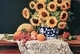 Sunflowers/Blue & White and Lace - SOLD