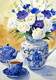 My favourite colours - blue and white - SOLD