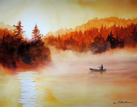 Misty morning paddle