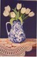 Mom's Vase with White Tulips -SOLD