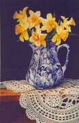Mum's Vase with Daffodils - SOLD